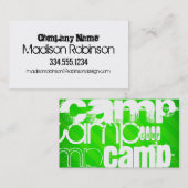 Lager; Neon Green Strips Visitenkarte (Vorne/Hinten)
