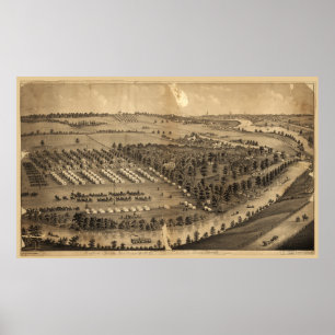 Lager Pflege, Cuyahoga Fälle, Ohio (1880) Poster