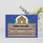 LAGER Schläger Mitzvah Bar Mitzvah Einladung (Stehend Vorderseite)