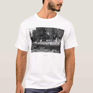 Lager Sherman, Oregon-Ansicht von Rogers-Kabinen T-Shirt