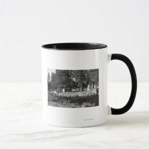 Lager Sherman, Oregon-Ansicht von Rogers-Kabinen Tasse