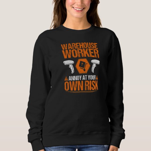 Lagerarbeiter Eigenrisiko Lagerarbeiter Premium Sweatshirt (Vorderseite)