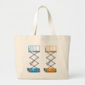 Lageraufzugvektor Jumbo Stoffbeutel (Vorne)