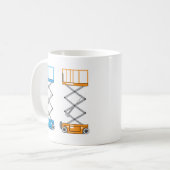 Lageraufzugvektor Kaffeetasse (Vorderseite Links)