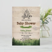 Lagerbabyduschen-Party Einladung (Stehend Vorderseite)