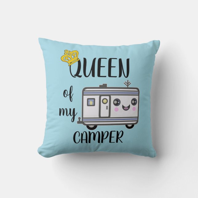 Lagerbewohner-Camping lustiges RVing Kissen (Vorderseite)