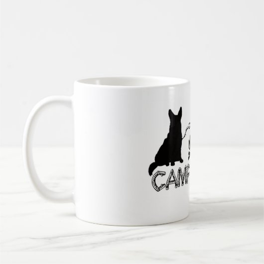 Lagercorgi-Tasse Kaffeetasse (Links)