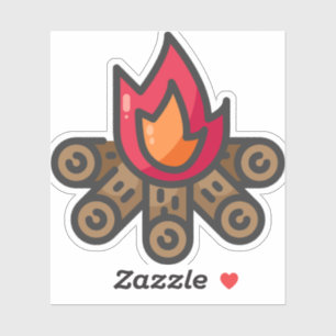 Lagerfeuer Aufkleber