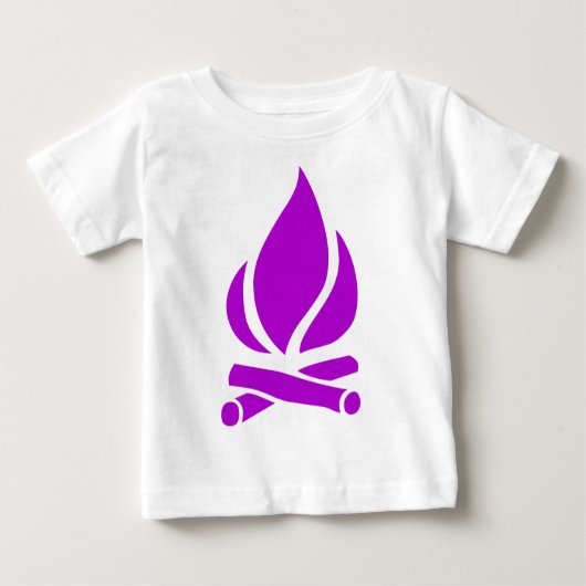 Lagerfeuer Baby T-shirt (Vorderseite)