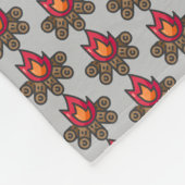 Lagerfeuer Fleecedecke (Ecke)