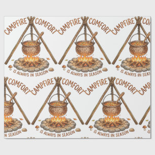 Lagerfeuer-Komfort Outdoor-Camping-Kochen Geschenkpapier