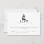 Lagerfeuer-Liebeshochzeit RSVP Karte (Vorderseite)