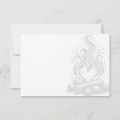 Lagerfeuer-Liebeshochzeit RSVP Karte (Rückseite)