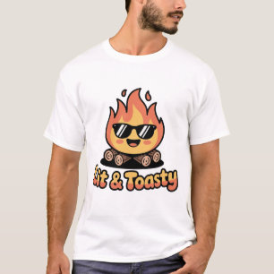 Lagerfeuer Lit Trendig Lustiges Camping T-Shirt