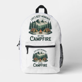 Lagerfeuer-Momente Bedruckter Rucksack