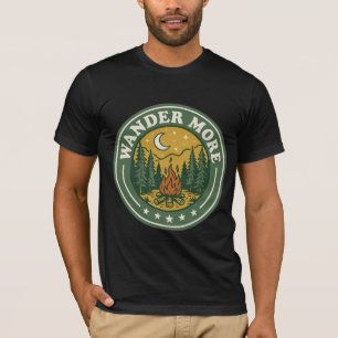 Lagerfeuer-Nacht-Shirt Wander More Stars Tee