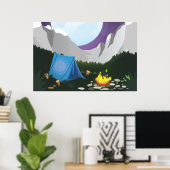 Lagerfeuer Poster (Heimbüro)