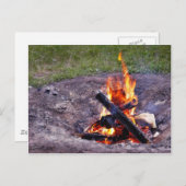 Lagerfeuer Postkarte (Vorne/Hinten)
