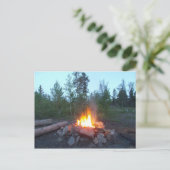 Lagerfeuer Postkarte (Stehend Vorderseite)
