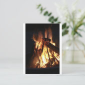 Lagerfeuer Postkarte (Stehend Vorderseite)