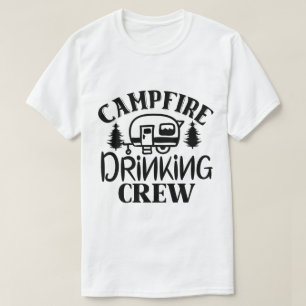 Lagerfeuer-Trinkcrew Lustiges Outdoor-Party-Shirt T-Shirt