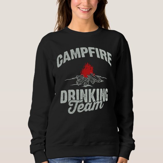 Lagerfeuer-Trinkteam Sweatshirt (Vorderseite)