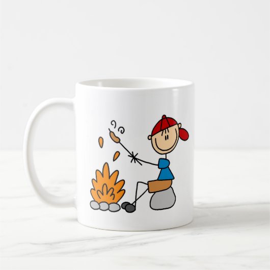 Lagerfeuer und Hotdog-Tasse Kaffeetasse (Links)