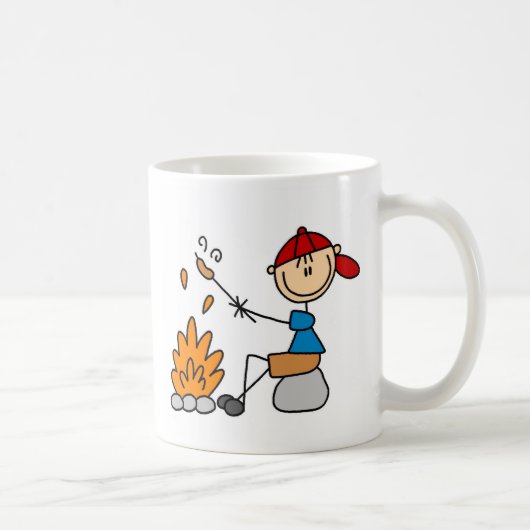 Lagerfeuer und Hotdog-Tasse Kaffeetasse (Rechts)