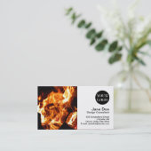Lagerfeuer Visitenkarte (Stehend Vorderseite)