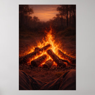 Lagerfeuergedanken   Kamin Wandkunst   Poster
