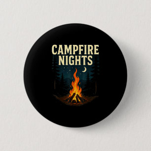 Lagerfeuernächte Camping Wald Berge  Button