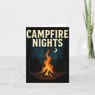 Lagerfeuernächte Camping Wald Berge Karte