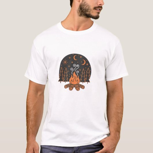 Lagerfeuernächte Kreis T-Shirt (Vorderseite)