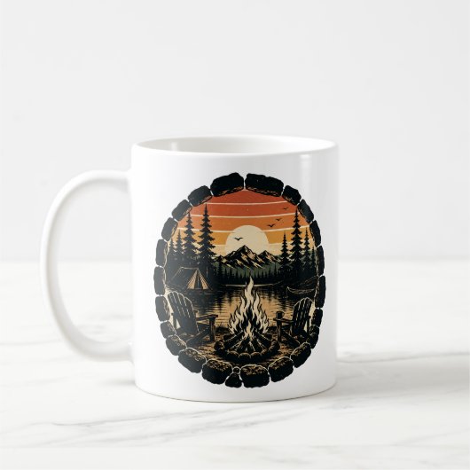 Lagerfeuerring Vintage Kaffeetasse (Links)