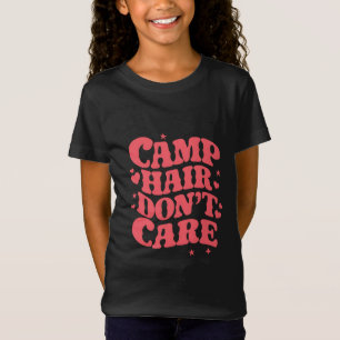 Lagerfrisur, egal, Sommer-Camping-Mädchen Groovy T-Shirt