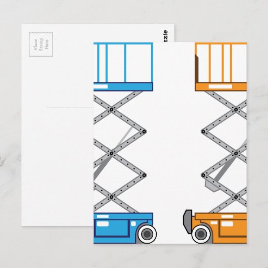 Lagerhubvektor Postkarte (Vorne/Hinten)