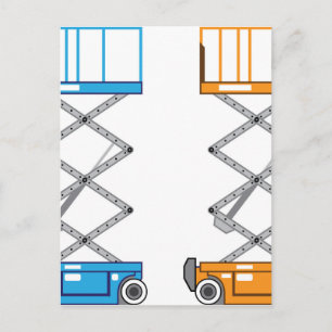 Lagerhubvektor Postkarte