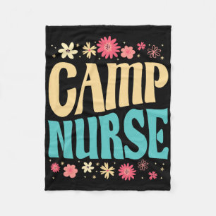 Lagerkrankenschwester Blumenoutfit Sommer Camping  Fleecedecke