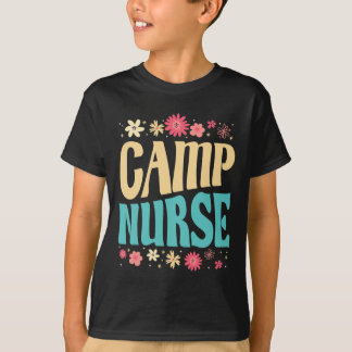 Lagerkrankenschwester Blumenoutfit Sommer Camping  T-Shirt
