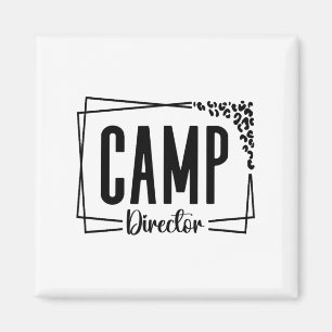 Lagerleiter Berater Lustiges Camping-Design für W Magnet