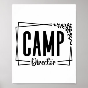 Lagerleiter Berater Lustiges Camping-Design für W Poster