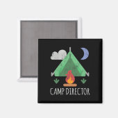 Lagerleiter-Shirt Lustiges Camping Magnet (Vorderseite/Rückseite)