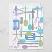 Lagern Sie das Brautparty "Kitchen Retro Style" Einladung (Rückseite)