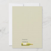 Lagern Sie die Bar-Duscheinladung Einladung (Rückseite)