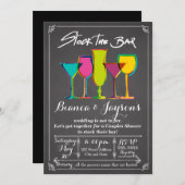 Lagern Sie die Bar Paare Dusche Einladung (Vorne/Hinten)