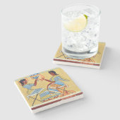 Lagerschemel-Freskopriesterinnen, die Replik anci Steinuntersetzer (Seitenansicht)