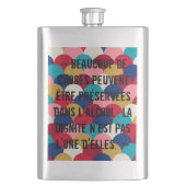 Lagerschild Alkoholzitat Flachmann (Vorderseite)