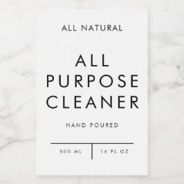 Lagerung der Produktkennzeichnung - CLEANER Lebensmitteletikett