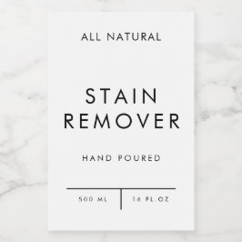 Lagerung des Produktzeichens - STAIN-REMVER Lebensmitteletikett