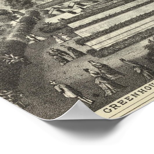 Lagerung und Wohnsitz von DA Walling Poster (Ecke)